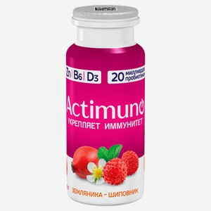 Продукт кисломолочный Actimuno Земляника Шиповник 1,5% охлажденный, 95 г