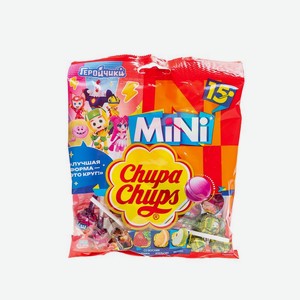 Карамель Chupa Chups Mini ассорти вкусов дизайн упаковки в ассортименте 90 г