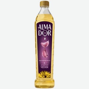 Масло Almador подсолнечное с ароматом чеснока 750мл, 750 мл