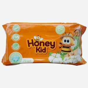 Салфетки влажные Honey Kid детские 72шт., 72 шт