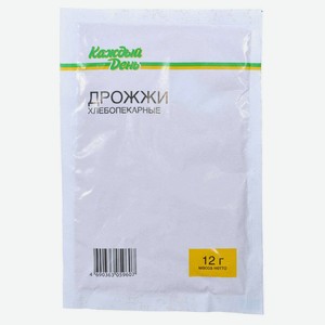 Дрожжи хлебопекарные «Каждый день», 12 г