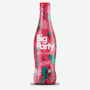 Напиток Big Party by Santo Stefano Малина и Крыжовник 5%, 300 мл
