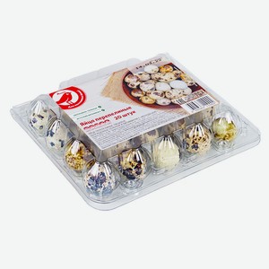 Яйца перепелиные АШАН Красная птица, 20 шт