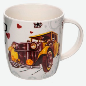 Кружка фарфоровая 340 мл, 1 шт в ассортименте