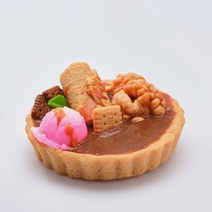 SKUINA Мыло ручной работы Тарталетка большая с мороженным и печеньками, 267 г