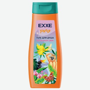 EXXE Гель для душа детская серия Джунгли  Банановый шейк , 400 мл