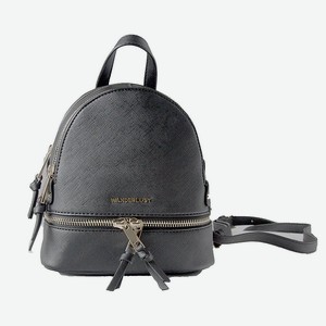 WANDERLUST Рюкзак Wanderlust Saffiano small черный, 19x9,5x19 см