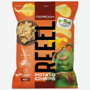 Чипсы Reeel со вкусом Сыр пармезан картофельные 100г, 100 г