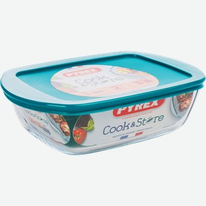 Форма для запекания PYREX Cook&Store с крышкой, 23х15х6,5см, жаропрочное стекло, Арт. 215P000