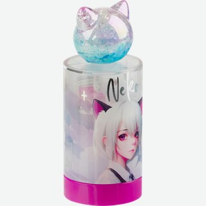 Точилка MESHU Neko, пластиковая, 1 отверстие, в ассортименте