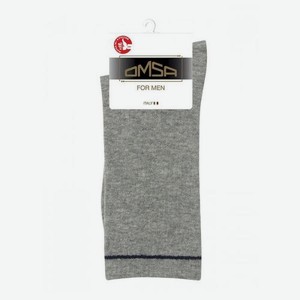 Носки мужские серые с синей полоской р.45-47 Omsa Active