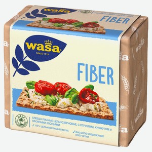 Хлебцы ржаные Wasa Fiber цельнозерновые с пшеничными отрубями кунжутом и овсяными хлопьями, 230 г