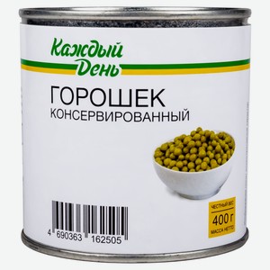 Горошек зеленый «Каждый день», 400 г