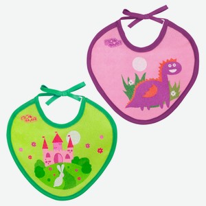 Слюнявчик детский «ПоМа» махровый на завязках с 4 мес., 1 шт