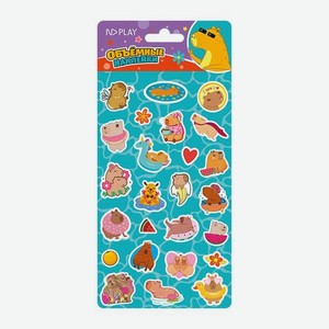 Объёмные наклейки Капибары