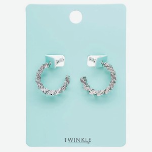 TWINKLE Серьги SILVER CHAIN, 1 пара