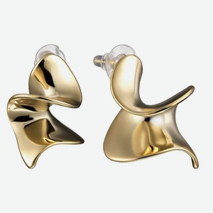 UVI JEWELLERY Золотистые серьги спирали, золотой