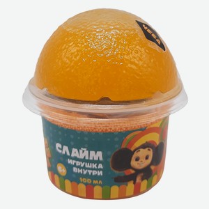 Игрушка 3 в 1, Слайм 100 мл с ароматом апельсина, с фигурко