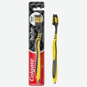 Зубная щетка Colgate Зиг Заг с древесным углем средняя жестк