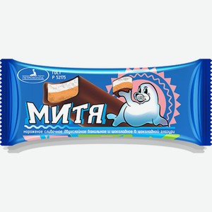 Мороженное Петрохолд пломбир ванильный в шоколадной глазури, 70 г