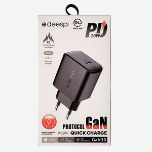 Сетевое зарядное устройство Red Line GC-03 USB-C PD30W черное