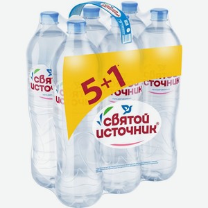 Вода Святой Источник 6х1.5л, 9 л