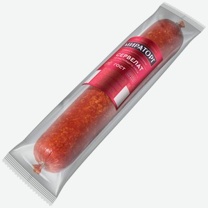 Колбаса СЕРВЕЛАТ варено-копченый (Мираторг), 100г