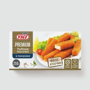 Рубленные рыбные палочки «Vici» в панировке PREMIUM, 250 г