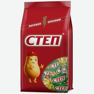 Конфеты Степ Лесной орех с арахисом и фундуком глазированные, 174г