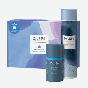 DR. SEA Подарочный набор  BLUE WATER , Голубой; 300 мл + 50 г
