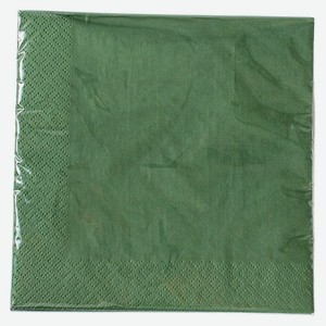 Салфетки бумажные Whitecloud изумрудные 33*33 3 слоя 20 шту