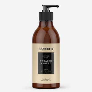 Крем д/рук и тела SYNERGETIC парфюмированный табак-ваниль 38
