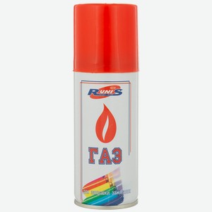 Газ для зажигалок, метал. баллон, 140мл, белый, с насадками, арт.1-007