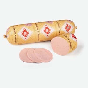 Колбаса свиная вареная «Брестский мясокомбинат» с сальцем Беларусь, ~ 700 г цена за 1 кг