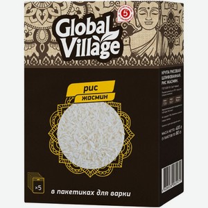 Рис Global Village Жасмин 5х80г, 5 шт