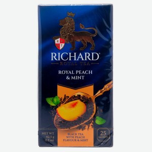 Чай Ричард Роял Черный Персик Мята 25пак