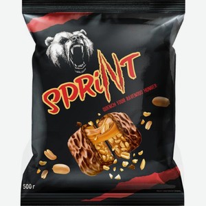 Конфеты SPRINT с арахисом и мягкой карамелью 500гр КДВ Групп ООО