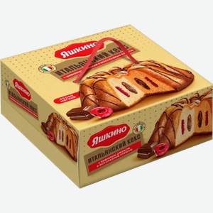 Кекс «Яшкино» с вишнёвым джемом и шоколадным кремом, 500 г