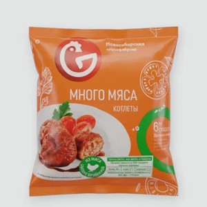 Котлеты «Новосибирская птицефабрика» Много мяса, 400 г