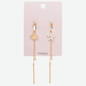 TWINKLE Серьги SPACE FANTASY, 1 пара