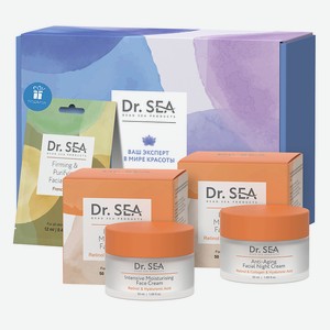 DR. SEA Подарочный набор  ANTI-AGE SYSTEM , 1 шт.; 50 мл+50 мл+12 мл