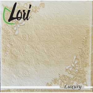 Салфетки бумажные Lori Luxury золото 33*33см 3сл 16шт