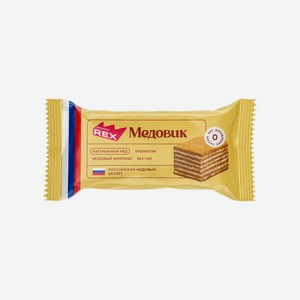 Пирожное ProteinRex протеиновое Медовик, 40г