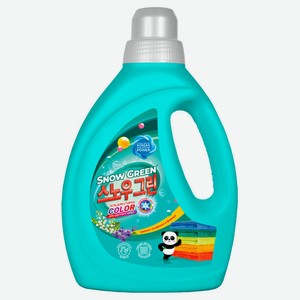 Гель для стирки для цветного белья Snow Green с ароматом ландыша и фиалки, 1 л