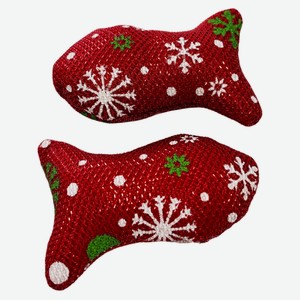 Игрушка новогодняя для кошек Рыба 7,5 см, 1 шт в ассортименте