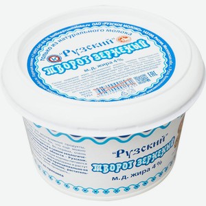 Творог Рузское Молоко зерненый 4% БЗМЖ 175г, 175 г