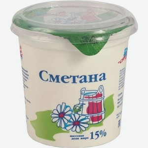 Сметана Судогодский МЗ 15% БЗМЖ 400г, 400 г