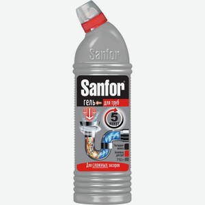 Средство Sanfor 5 минут для устранения засоров 750мл, 750 мл
