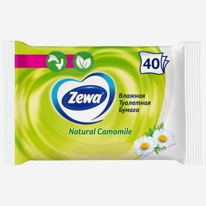 Влажная туалетная бумага Zewa Ромашка 40шт., 40 шт