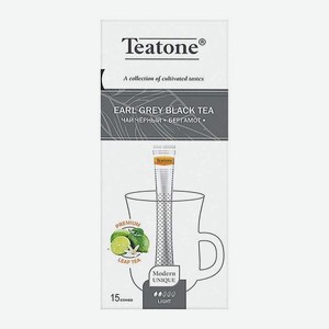 Чёрный чай с бергамотом Teatone 15 стиков